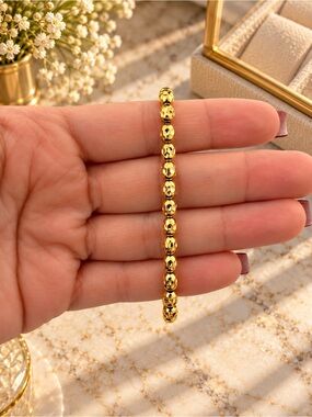 Gold Beaded Women's Bracelet